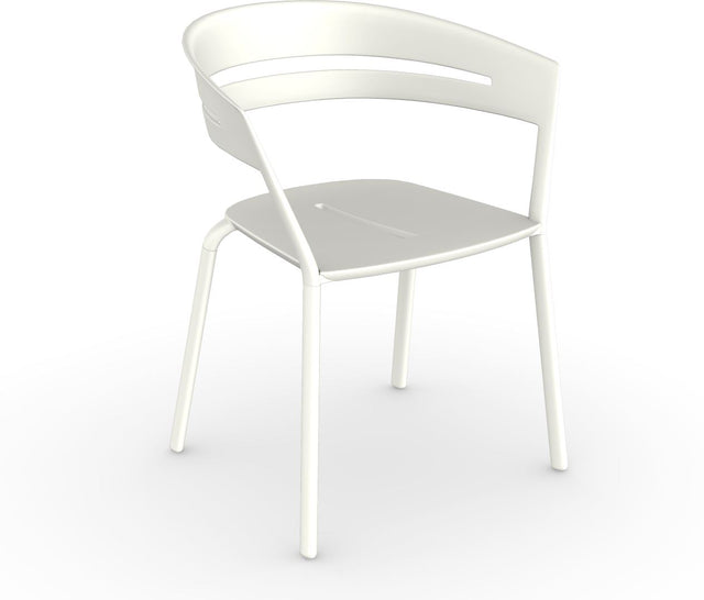 Fast Ria Fauteuil repas tout Aluminium White 01 