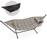Fatboy Headdemock Superb Deluxe Hamac Outdoor avec structure et têtière Grey Taupe Olefin Black 