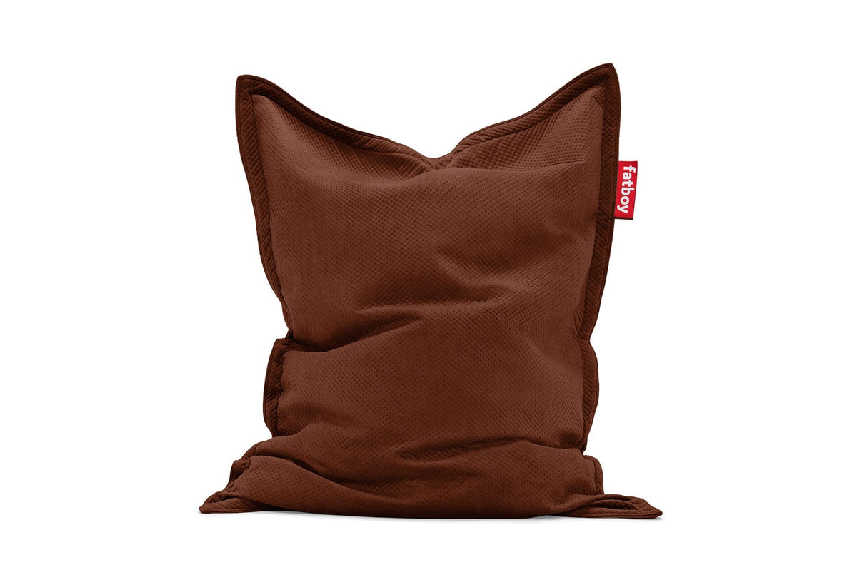 Fatboy Original Slim Royal Velvet Pouf Sac Indoor Polyester effet velour Tobacco 