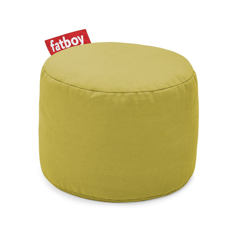 Fatboy Point Stonewashed Pouf rond Ø 50cm Indoor Coton délavé Lime Green Stonewashed 