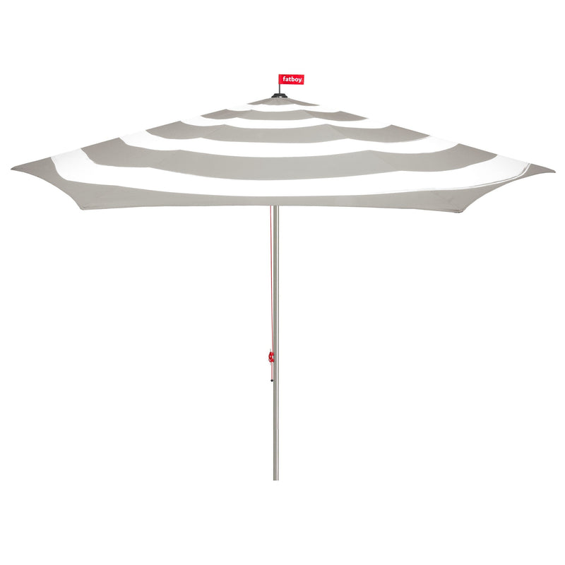 Fatboy Stripesol Parasol rond Ø350cm avec poulie Light grey Polyester 