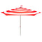 Fatboy Stripesol Parasol rond Ø350cm avec poulie Red Polyester 