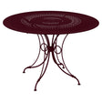 Fermob 1900 Table ø 117cm Cerise noire B9 