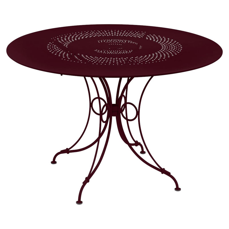 Fermob 1900 Table ø 117cm Cerise noire B9 