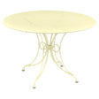 Fermob 1900 Table ø 117cm Citron givré A6 