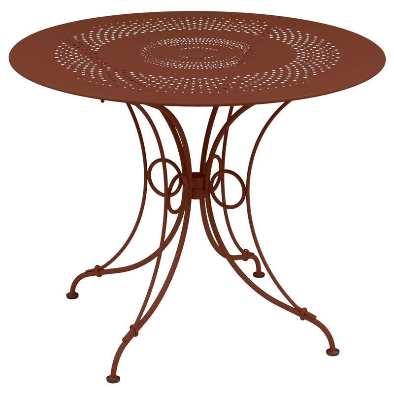 Fermob 1900 Table ø 96cm Ocre rouge 20 