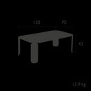 Fermob Bebop Table basse 120 x 70cm - h.42cm 