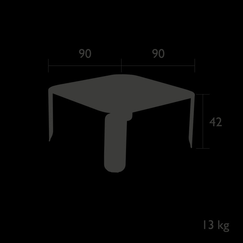 Fermob Bebop Table basse 90 x 90cm - h.42cm 