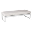 Fermob Bellevie Banquette 2 places Blanc coton 01 Blanc grisé 81 
