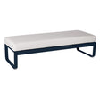 Fermob Bellevie Banquette 2 places Bleu abysse 92 Blanc grisé 81 