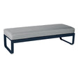 Fermob Bellevie Banquette 2 places Bleu abysse 92 Gris flanelle 79 