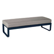 Fermob Bellevie Banquette 2 places Bleu abysse 92 Taupe grisé B8 