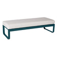 Fermob Bellevie Banquette 2 places Bleu acapulco 21 Blanc grisé 81 