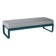 Fermob Bellevie Banquette 2 places Bleu acapulco 21 Gris flanelle 79 