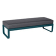 Fermob Bellevie Banquette 2 places Bleu acapulco 21 Gris graphite A3 