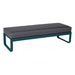 Fermob Bellevie Banquette 2 places Bleu acapulco 21 Gris graphite A3 