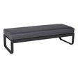 Fermob Bellevie Banquette 2 places Carbone 47 Gris graphite A3 