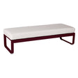 Fermob Bellevie Banquette 2 places Cerise noire B9 Blanc grisé 81 