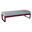 Fermob Bellevie Banquette 2 places Cerise noire B9 Gris flanelle 79 
