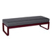 Fermob Bellevie Banquette 2 places Cerise noire B9 Gris graphite A3 