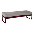 Fermob Bellevie Banquette 2 places Cerise noire B9 Taupe grisé B8 