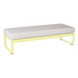 Fermob Bellevie Banquette 2 places Citron givré A6 Blanc grisé 81 