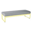 Fermob Bellevie Banquette 2 places Citron givré A6 Gris flanelle 79 