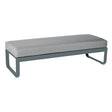 Fermob Bellevie Banquette 2 places Gris orage 26 Gris flanelle 79 