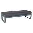 Fermob Bellevie Banquette 2 places Gris orage 26 Gris graphite A3 