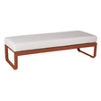 Fermob Bellevie Banquette 2 places Ocre rouge 20 Blanc grisé 81 