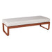 Fermob Bellevie Banquette 2 places Ocre rouge 20 Blanc grisé 81 