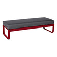 Fermob Bellevie Banquette 2 places Piment 43 Gris graphite A3 