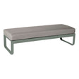 Fermob Bellevie Banquette 2 places Romarin 48 Taupe grisé B8 