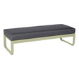 Fermob Bellevie Banquette 2 places Vert tilleul 65 Gris graphite A3 