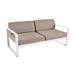 Fermob Bellevie Canapé 2 places Blanc coton 01 Taupe grisé B8 