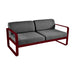 Fermob Bellevie Canapé 2 places Cerise noire B9 Gris graphite A3 
