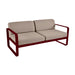 Fermob Bellevie Canapé 2 places Cerise noire B9 Taupe grisé B8 