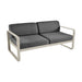 Fermob Bellevie Canapé 2 places Muscade 14 Gris graphite A3 