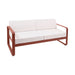 Fermob Bellevie Canapé 2 places Ocre rouge 20 Blanc grisé 81 