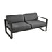 Fermob Bellevie Canapé 2 places Réglisse 42 Gris graphite A3 