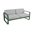 Fermob Bellevie Canapé 2 places Vert cèdre 02 Gris flanelle 79 