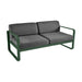 Fermob Bellevie Canapé 2 places Vert cèdre 02 Gris graphite A3 