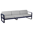 Fermob Bellevie Canapé 3 places Bleu abysse 92 Gris flanelle 79 
