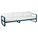Fermob Bellevie Canapé 3 places Bleu acapulco 21 Blanc grisé 81 