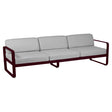 Fermob Bellevie Canapé 3 places Cerise noire B9 Gris flanelle 79 