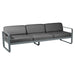 Fermob Bellevie Canapé 3 places Gris orage 26 Gris graphite A3 