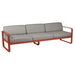 Fermob Bellevie Canapé 3 places Ocre rouge 20 Taupe grisé B8 
