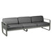 Fermob Bellevie Canapé 3 places Romarin 48 Gris graphite A3 