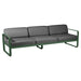 Fermob Bellevie Canapé 3 places Vert cèdre 02 Gris graphite A3 