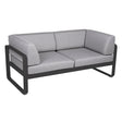 Fermob Bellevie Canapé Club 2 places Carbone 47 Gris flanelle 79 